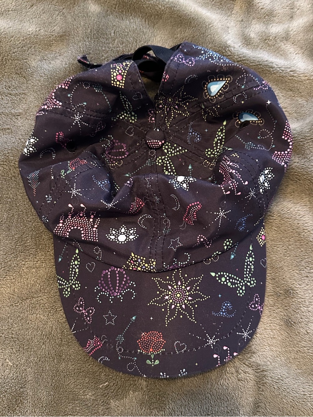 Crowned Athletics Disney Princess Icon Ponytail Running Hat